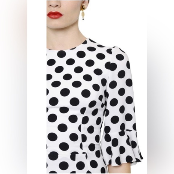 REDUCED💝 Dolce Gabbana black polka dots dress on a off white background! - Picture 9 of 17